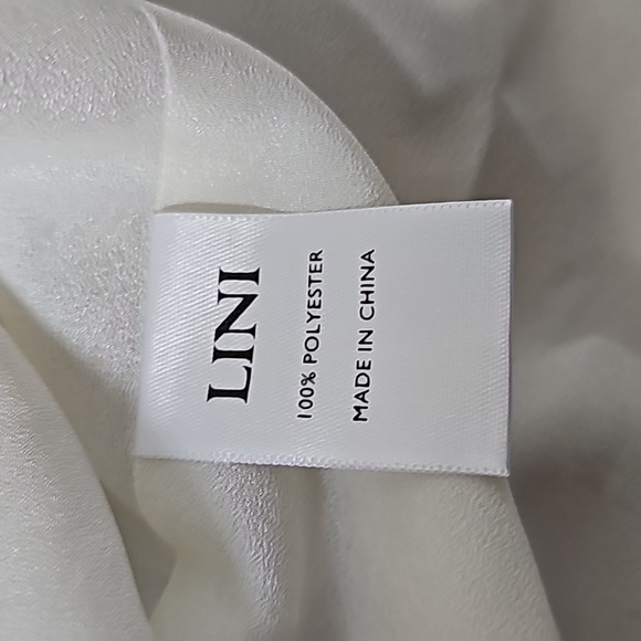 NWT LINI Naomi Ruffled V Neck Mini Dress Medium - Picture 12 of 14